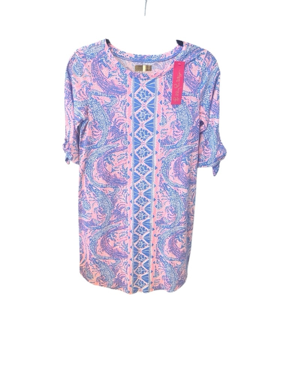 Lilly Pulitzer Women’s Preston Pima Cotton Dress Short Tie Sleeves